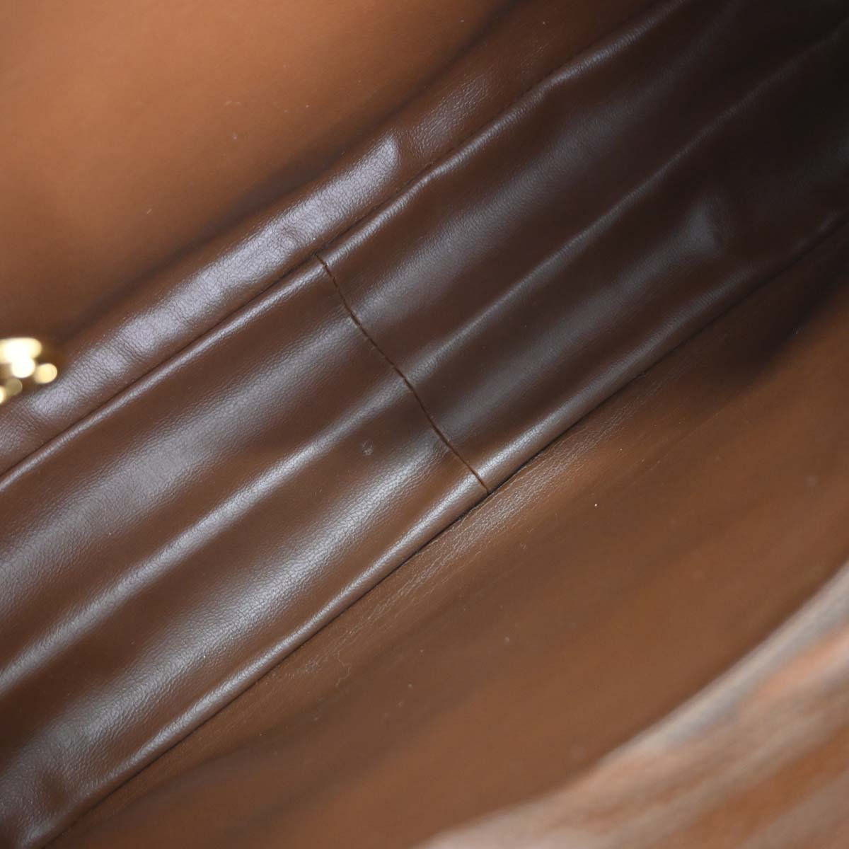 Chanel 1994-1996 Brown Calfskin Triple CC Shoulder Tote Bag