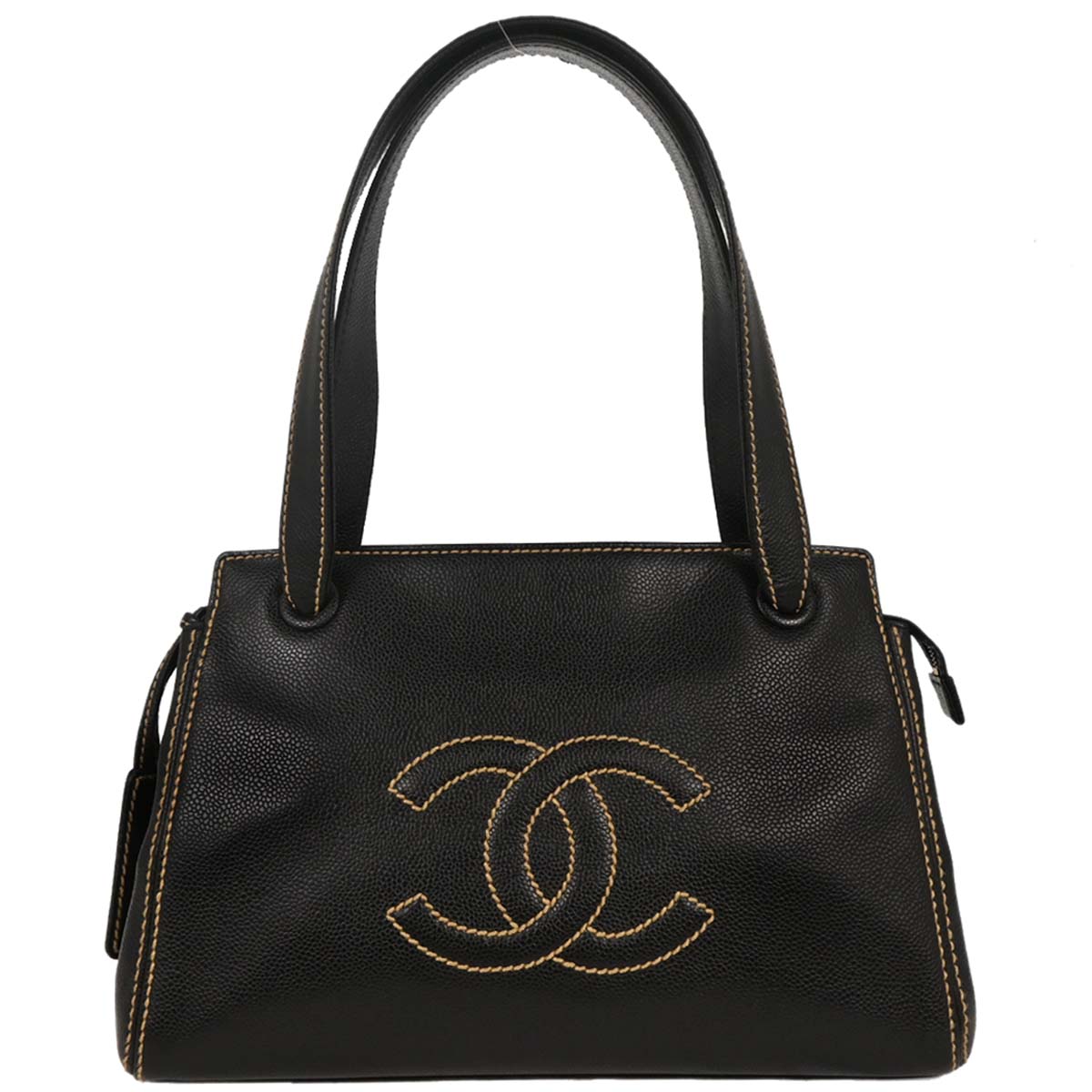 Chanel 2004-2005 Black Caviar Handbag
