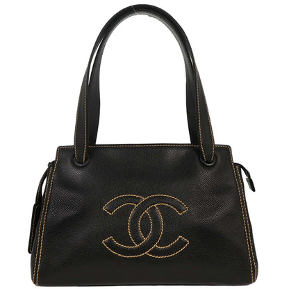Chanel 2004-2005 Black Caviar Handbag