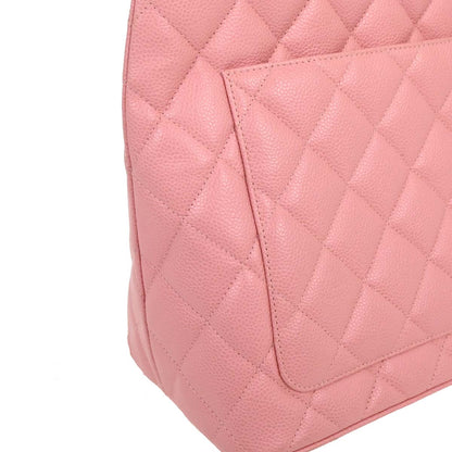 Chanel 2003-2004 Pink Caviar Medallion Tote Handbag