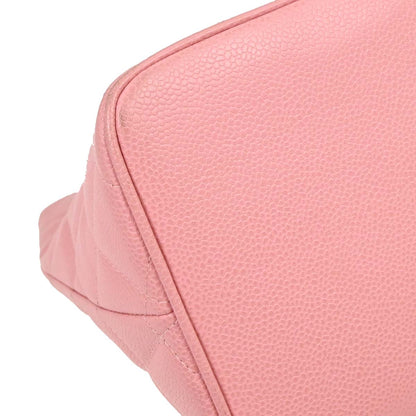 Chanel 2003-2004 Pink Caviar Medallion Tote Handbag