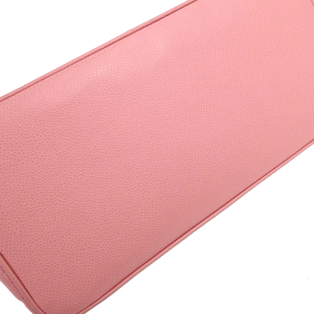 Chanel 2003-2004 Pink Caviar Medallion Tote Handbag