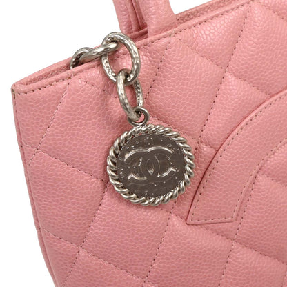 Chanel 2003-2004 Pink Caviar Medallion Tote Handbag