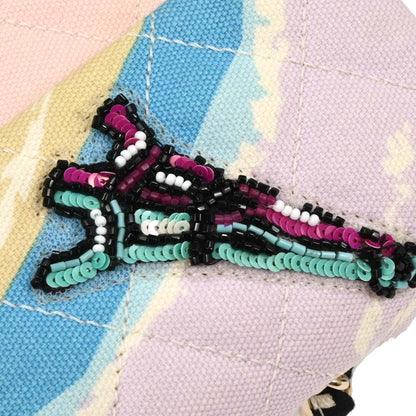 Chanel Light Pink Canvas Shoulder Bag