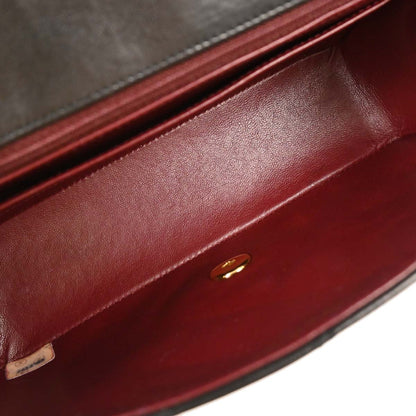 Chanel 1991-1994 Black Lambskin Small Diana Shoulder Bag