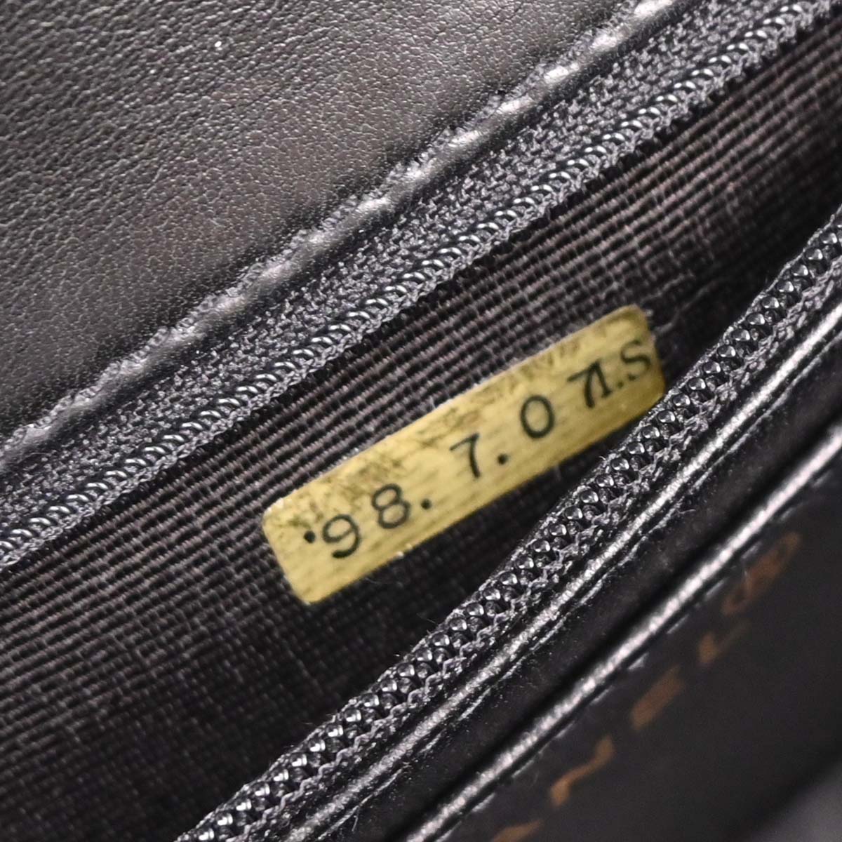 Chanel 1997-1999 Black Lambskin Turnlock Shoulder Bag