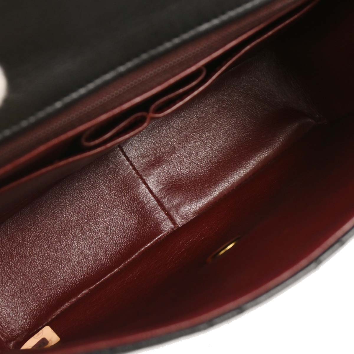 Chanel 1989-1991 Black Lambskin Classic Square Flap Shoulder Bag 20