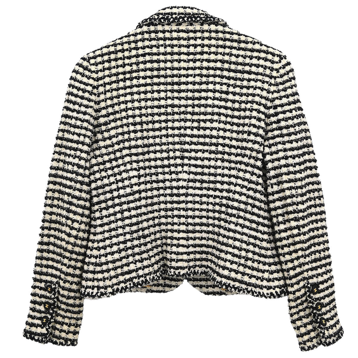 Chanel Single Breasted Jacket Black #42