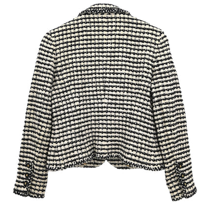 Chanel Single Breasted Jacket Black #42