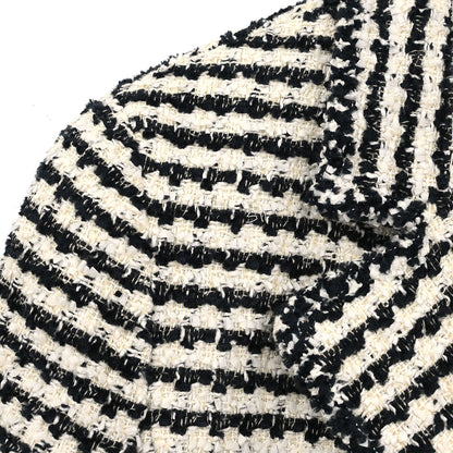 Chanel Single Breasted Jacket Black #42