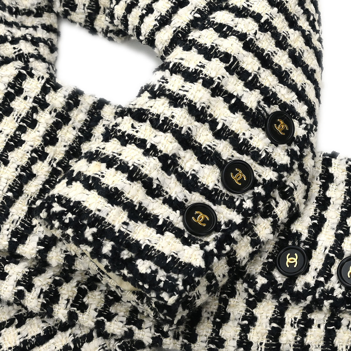 Chanel Single Breasted Jacket Black #42