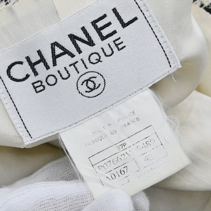 Chanel Single Breasted Jacket Black #42