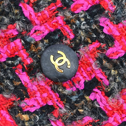 Chanel Single Breasted Collarless Jacket Pink #40