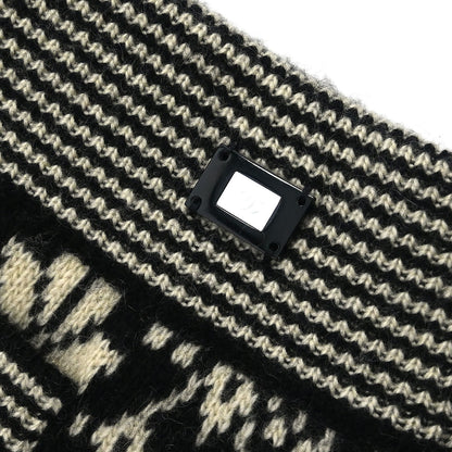 Chanel 2001 Knit Top Skirt Set Black #38