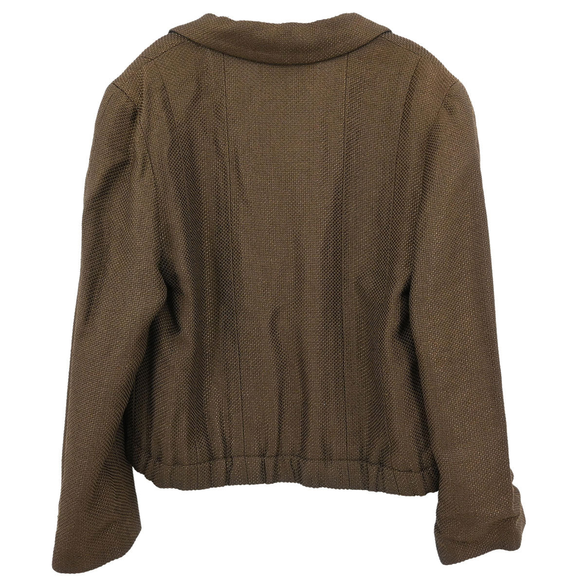 Chanel Single Breasted Jacket Brown #34