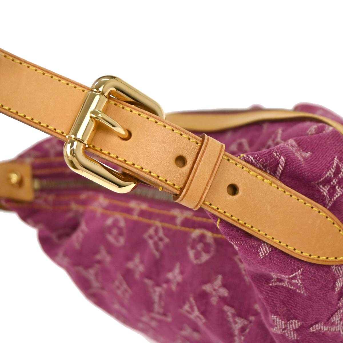 Louis Vuitton Pink Monogram Denim Baggy PM Shoulder Bag M95212