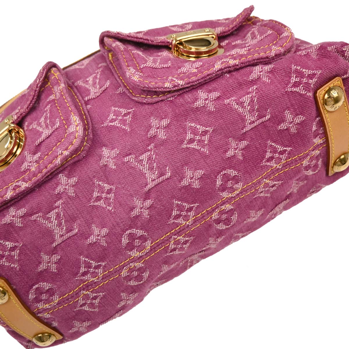 Louis Vuitton Pink Monogram Denim Baggy PM Shoulder Bag M95212