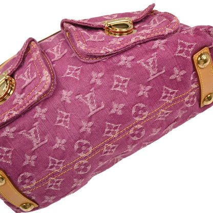 Louis Vuitton Pink Monogram Denim Baggy PM Shoulder Bag M95212
