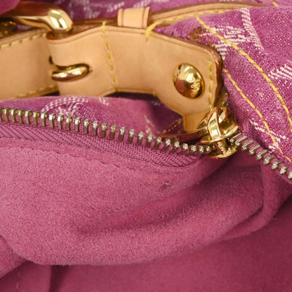 Louis Vuitton Pink Monogram Denim Baggy PM Shoulder Bag M95212