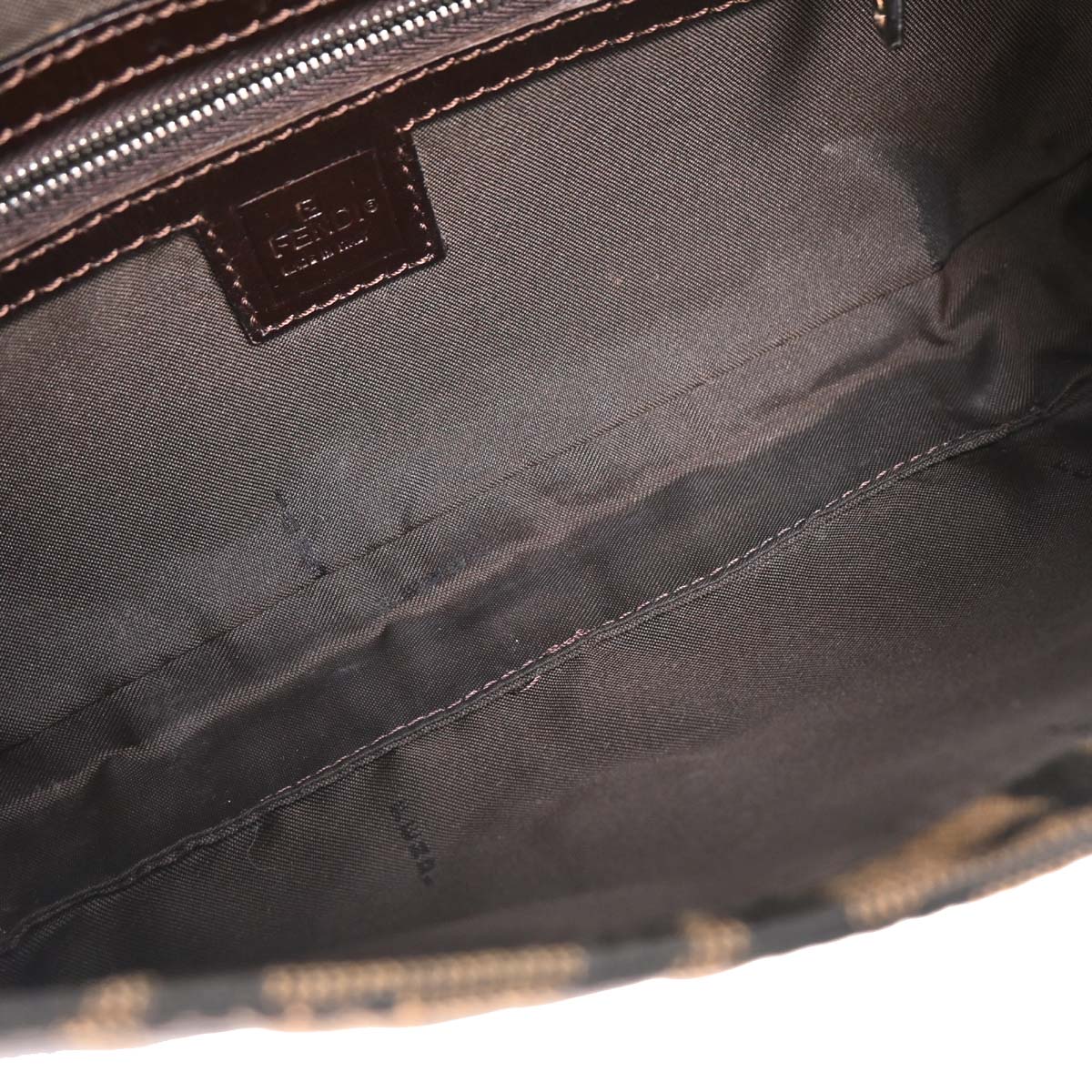 Fendi Brown Zucca Baguette Handbag