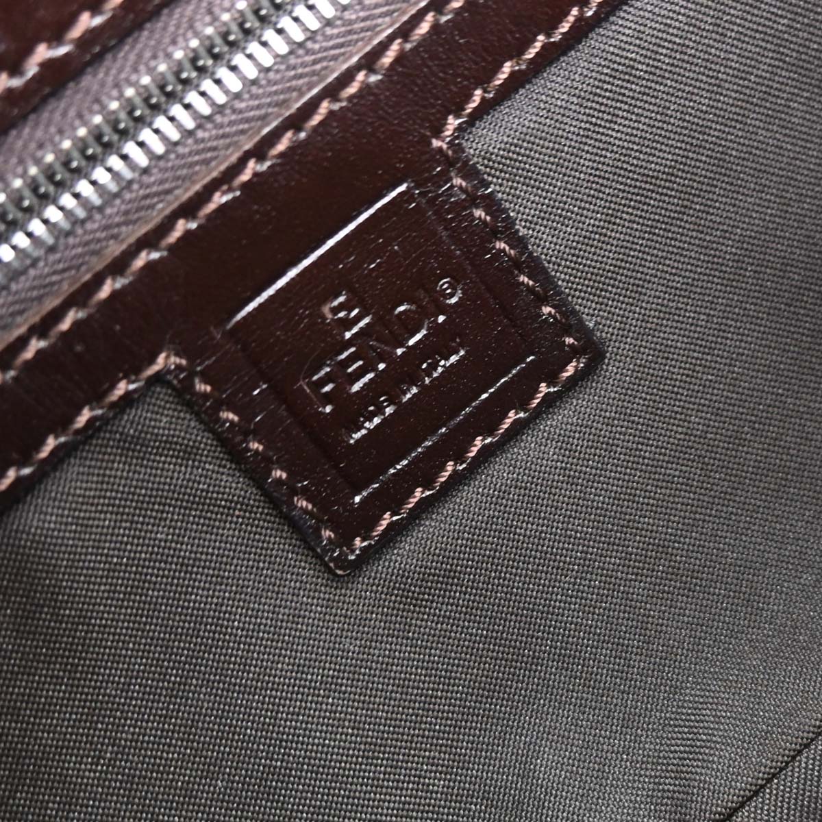 Fendi Brown Zucca Baguette Handbag