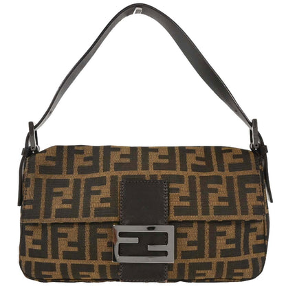 Fendi Brown Zucca Baguette Handbag