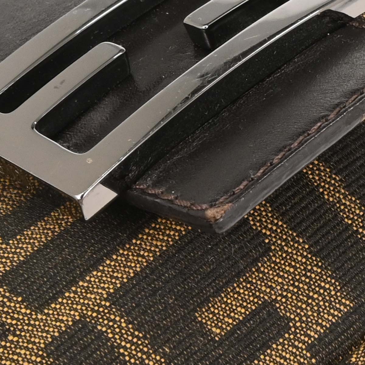 Fendi Brown Zucca Baguette Handbag