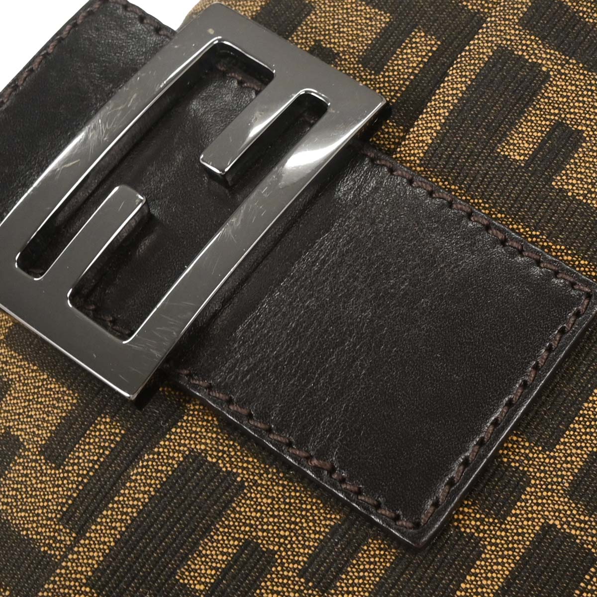 Fendi Brown Zucca Baguette Handbag