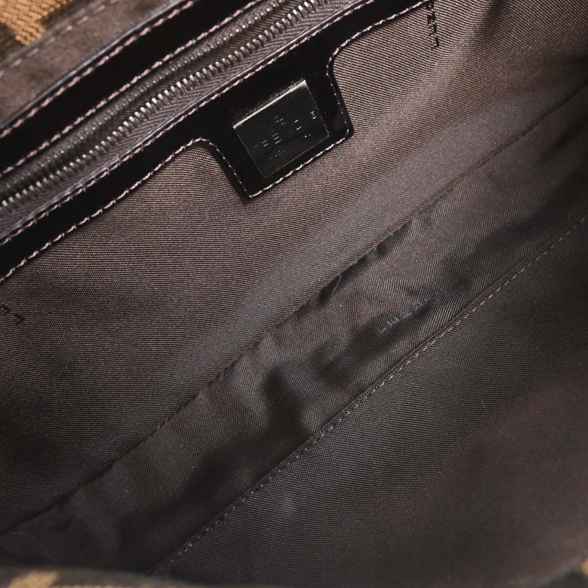 Fendi Brown Zucca Baguette Handbag