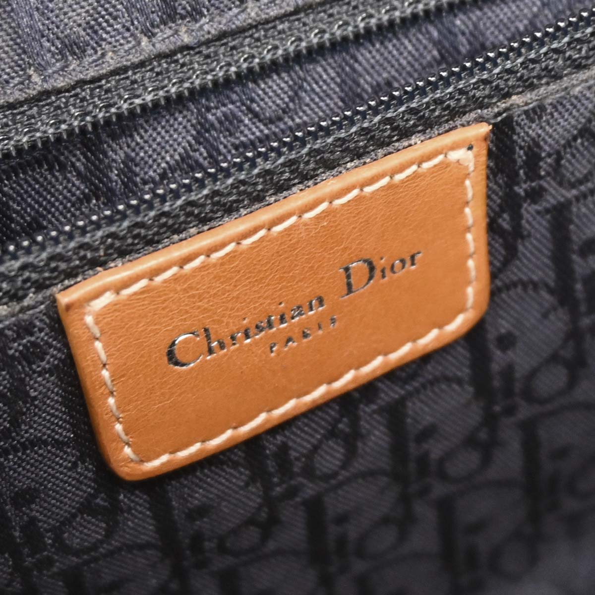 Christian Dior Blue Denim Saddle Handbag