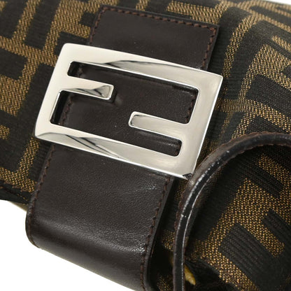Fendi Brown Black Zucca Hobo Bag
