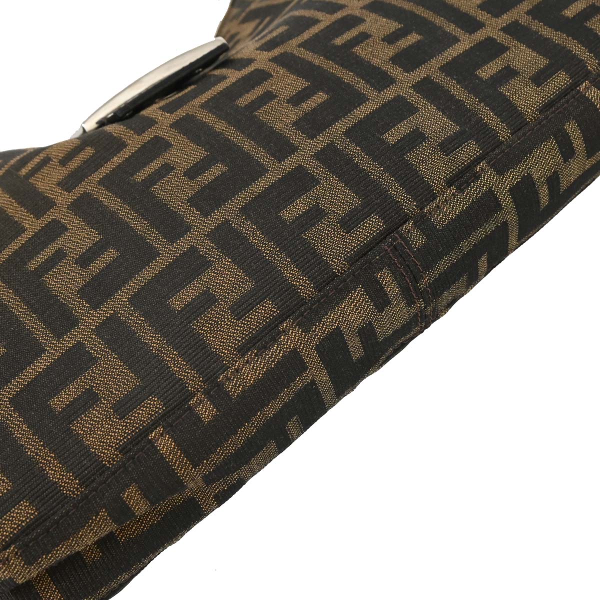 Fendi Brown Black Zucca Hobo Bag