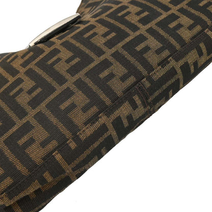 Fendi Brown Black Zucca Hobo Bag