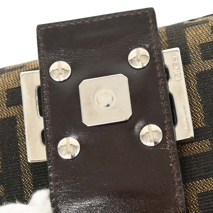 Fendi Brown Black Zucca Hobo Bag