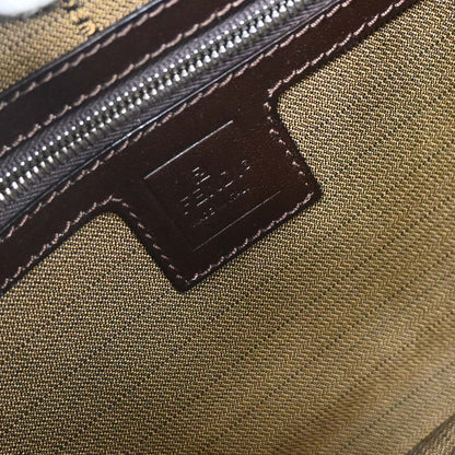 Fendi Brown Black Zucca Hobo Bag