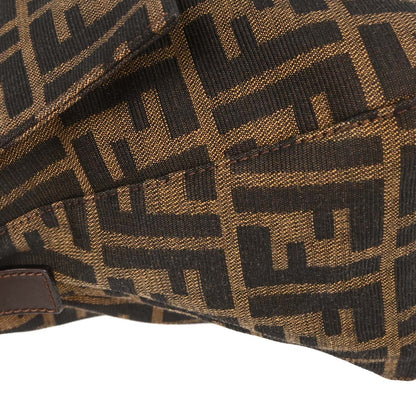 Fendi Brown Canvas Zucca Mamma Baguette Handbag