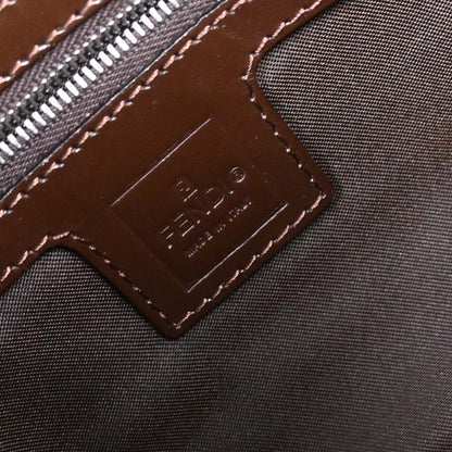 Fendi Brown Canvas Zucca Mamma Baguette Handbag