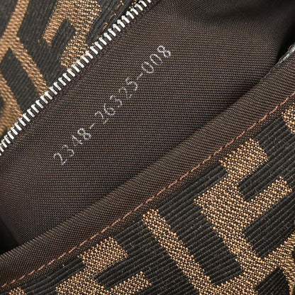Fendi Brown Canvas Zucca Mamma Baguette Handbag