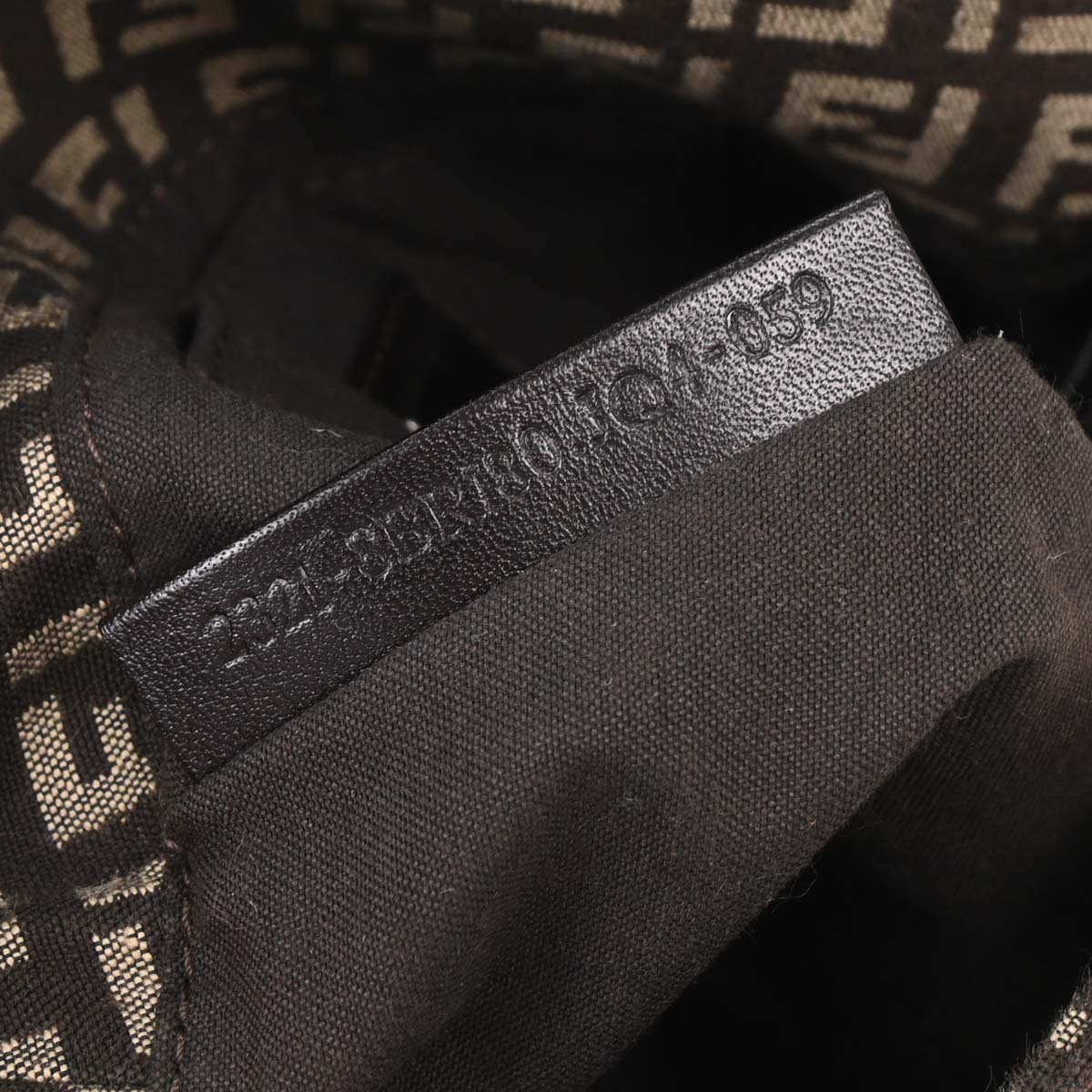 Fendi Brown Zucchino Handbag