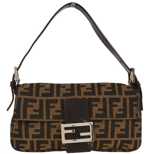 Fendi Brown Zucca Baguette Handbag