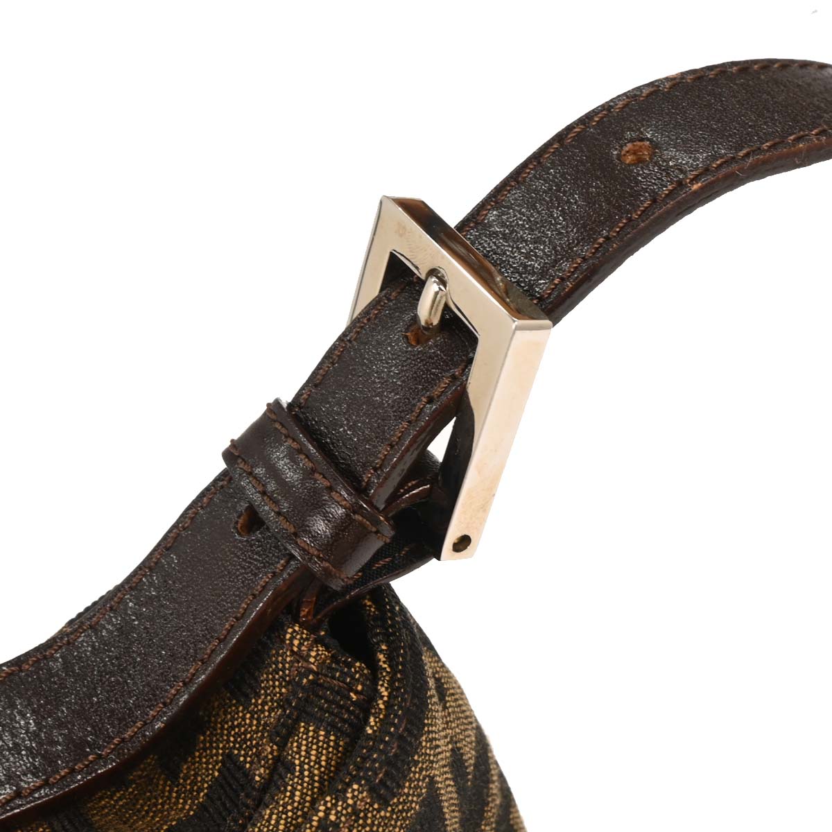 Fendi Brown Zucca Baguette Handbag