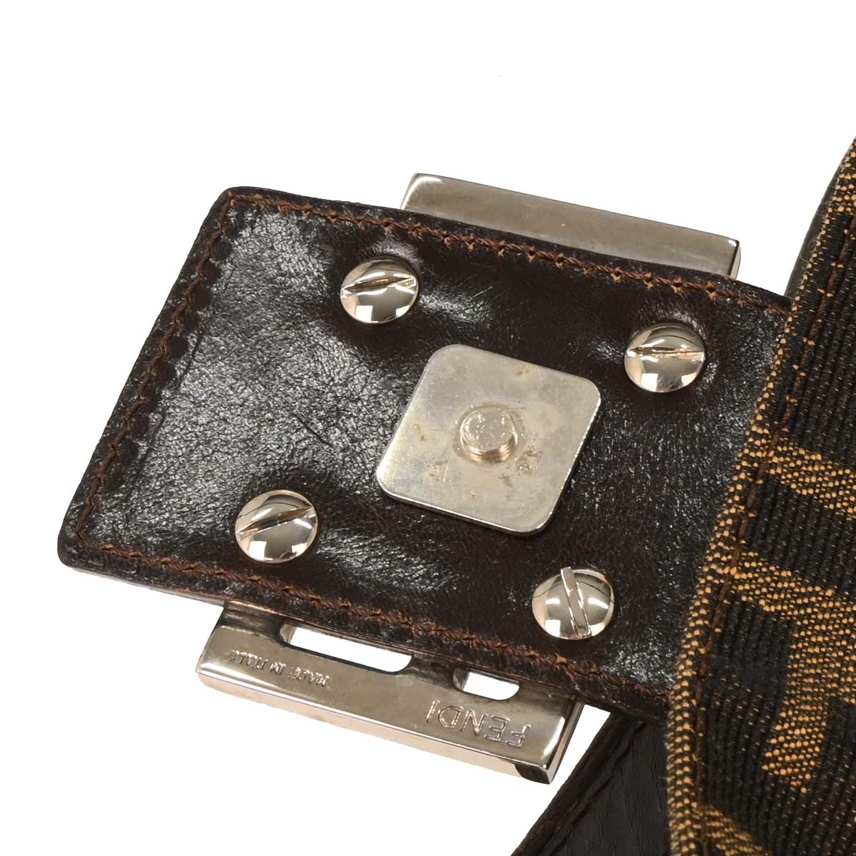 Fendi Brown Zucca Baguette Handbag