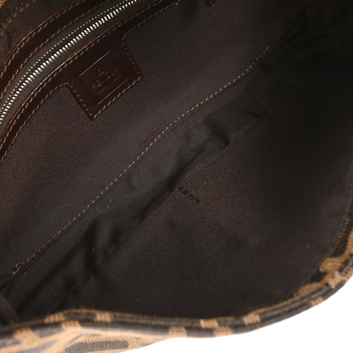 Fendi Brown Zucca Baguette Handbag
