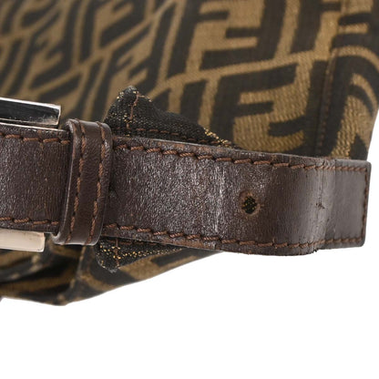 Fendi Brown Black Zucca Hobo Bag