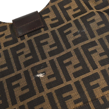 Fendi Brown Black Zucca Hobo Bag