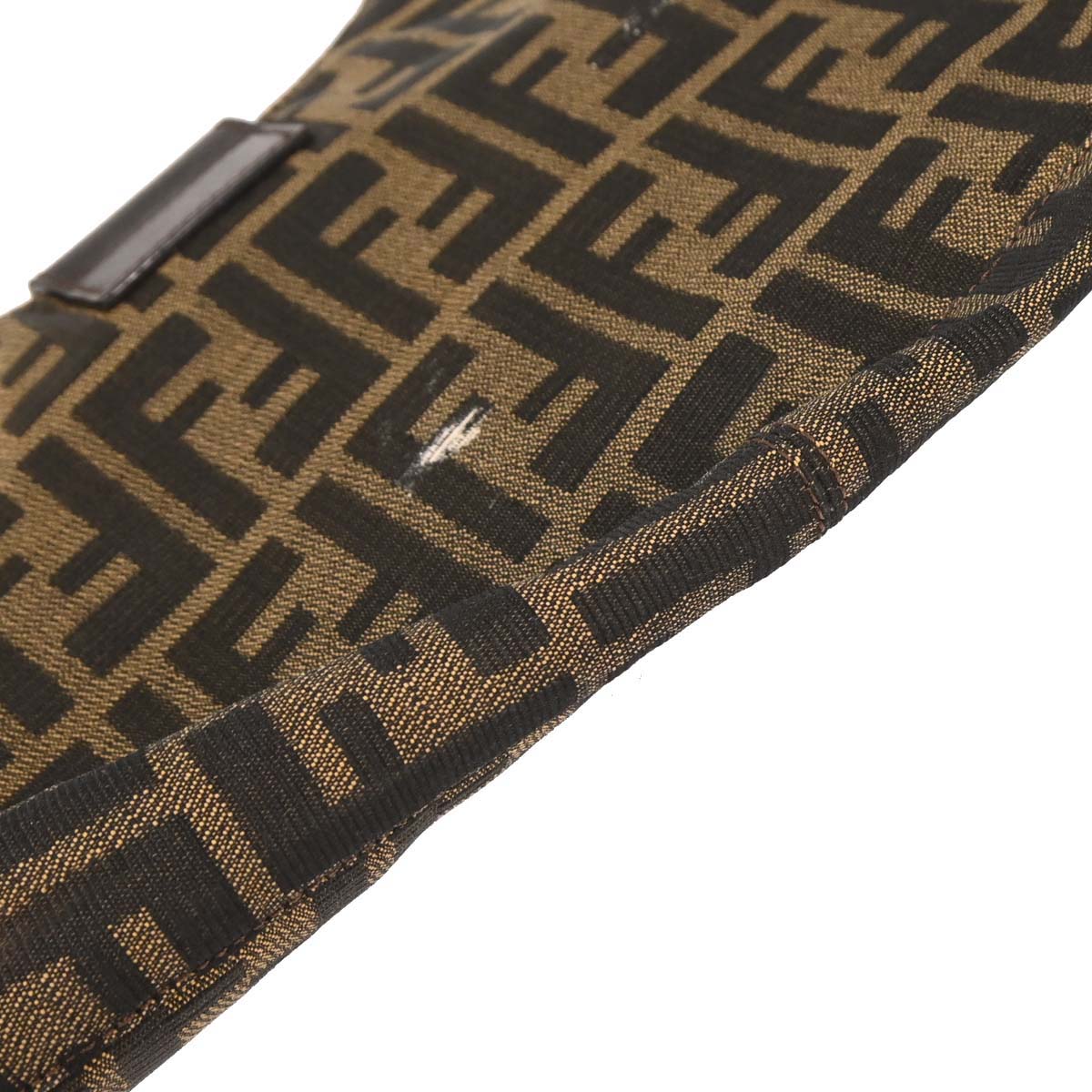 Fendi Brown Black Zucca Hobo Bag