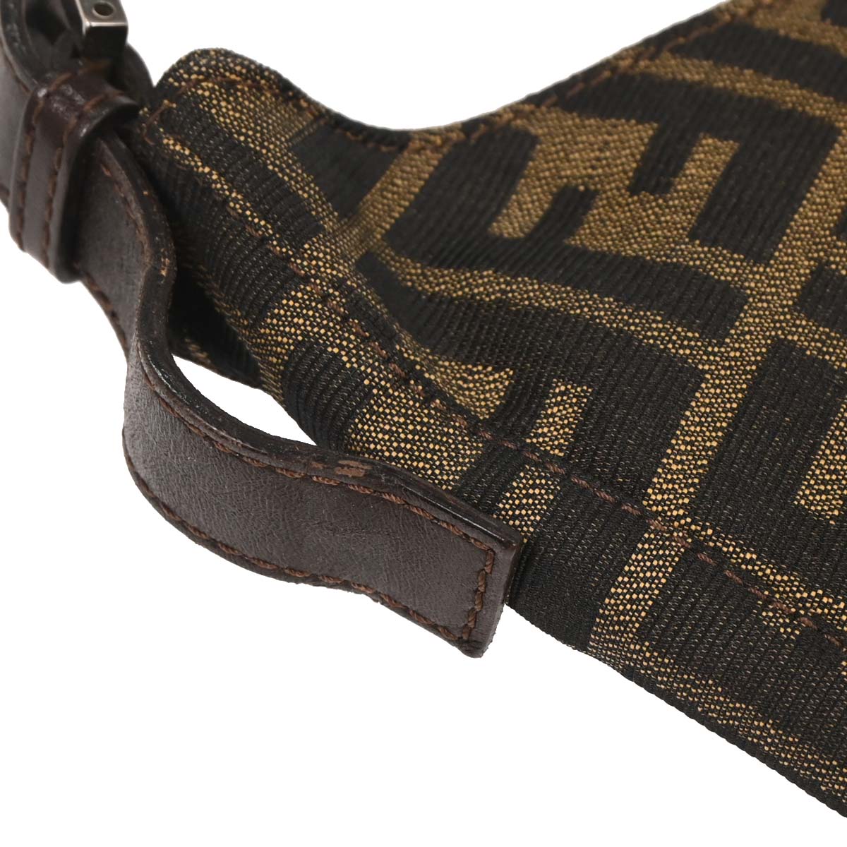 Fendi Brown Black Zucca Hobo Bag
