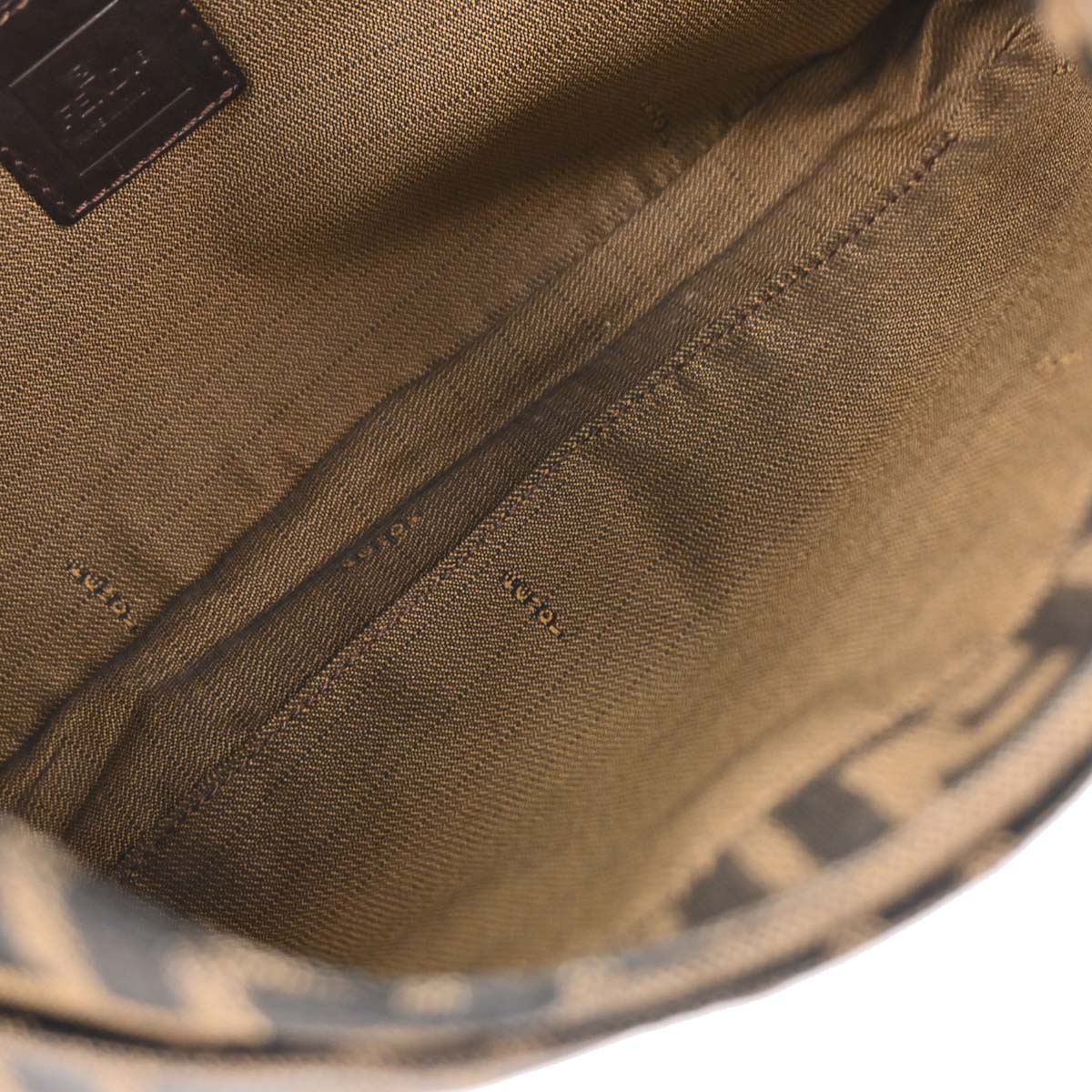 Fendi Brown Black Zucca Hobo Bag