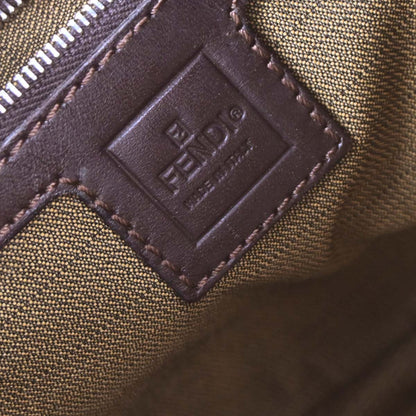 Fendi Brown Black Zucca Hobo Bag