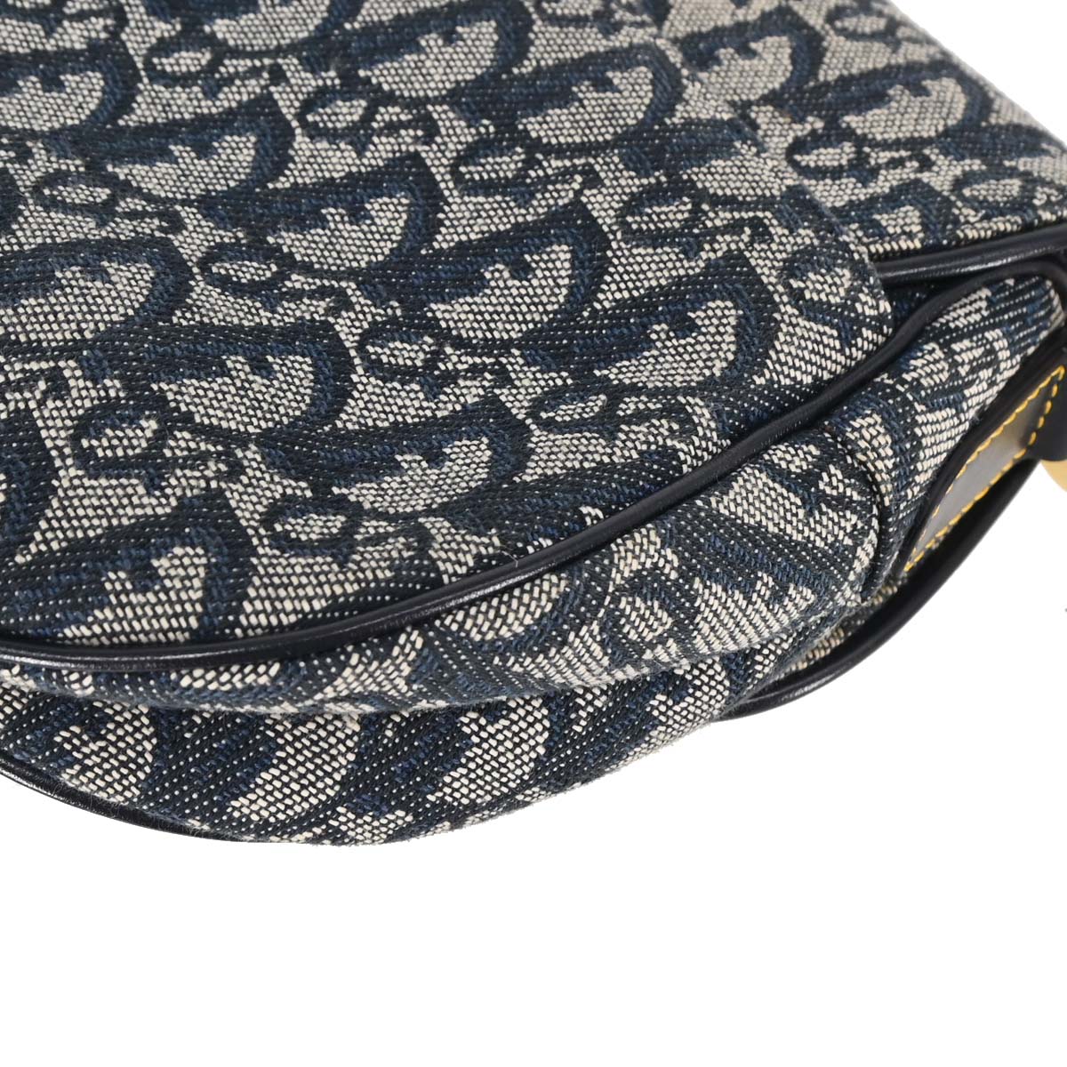 Christian Dior Navy Trotter Saddle Handbag